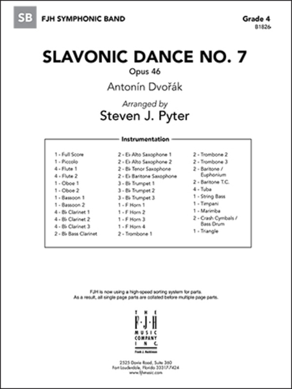 Slavonic Dance No. 7 Op. 46 CB4 SC/PTS